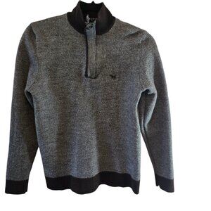 RODD & GUNN MENS 100% MERINO WOOL SWEATER BLUE GRAY BROWN SIZE LARGE PULLOVER